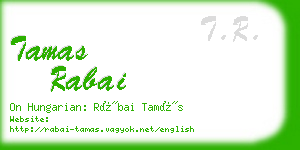 tamas rabai business card